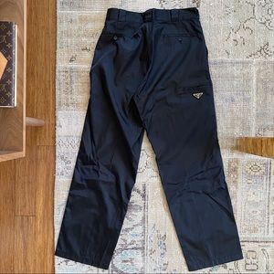 New with tags: PRADA nylon pants with logo